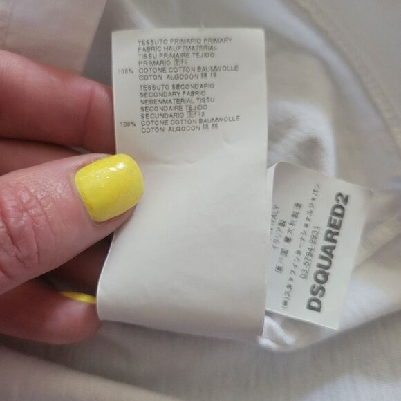 Dsquared2 White T-shirt M S - Picture 10 of 10